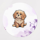 Invisible Leash Dog Memorial Art - Hij is er nog s Labels (Design 2)