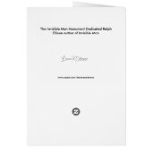 INVISIBLE MAN  NOTECARD (Dos)