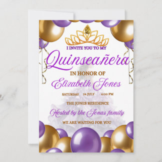 Invitacion 15 años kaart
