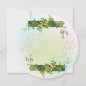 Invitación 20 cumpleaños con rosas personalizada kaart (Achterkant)