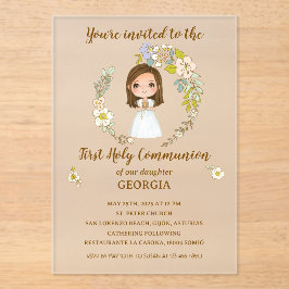 Invitación acrílico GEORGIA Primera Comunión Acryl Uitnodigingen