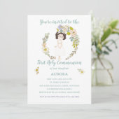 Invitación AURORA Primera Comunión Kaart (Staand voorkant)