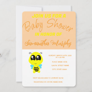 Invitación Baby Bee | Baby Shower Invitation