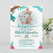 Invitación Baby Shower Canguro Kaart (Staand voorkant)