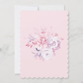 Invitación Bautizo y Primer Cumpleaños Niña Kaart (Achterkant)