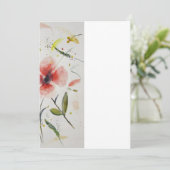 Invitacion boda flor kaart (Staand voorkant)