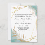 Invitación boda marsala en español invitation (Devant)