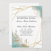Invitación boda marsala en español invitation (Devant / Derrière)