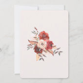 Invitación boda marsala en español-uitnodiging kaart (Achterkant)