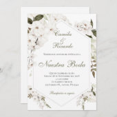 Invitación Boho Spanish Wedding Invitation (Devant / Derrière)