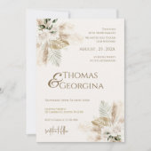 Invitación Boho Wedding Invitation (Devant)