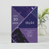 Invitación de 30 Años Mujer Kaart (Staand voorkant)