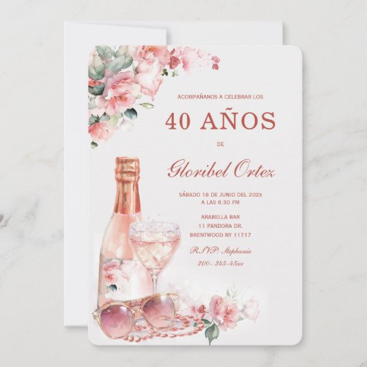 Invitación de 30 Años Mujer Kaart (Voorkant)