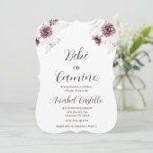 Invitación de baby shower de flores silvestres kaart (Staand voorkant)