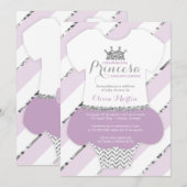 Invitación de Baby shower para una Princes Kaart (Voorkant / Achterkant)