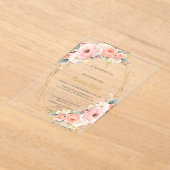 Invitacion de bautismo acryl uitnodigingen (Laagn)