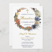 Invitación de Bautizo Y Primer Añito Invitation (Devant / Derrière)