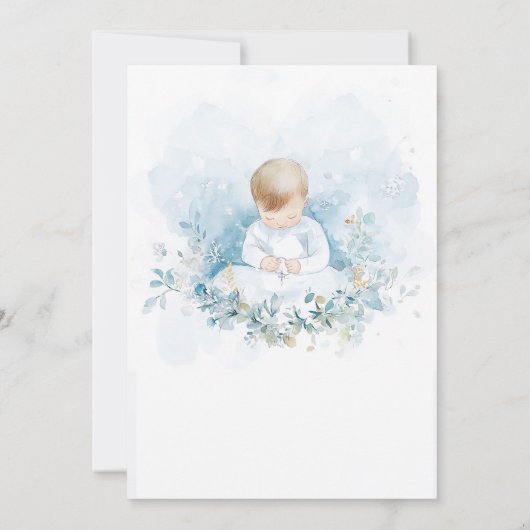 Invitación de Bautizo Y Primer Añito Invitation (Dos)