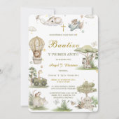 Invitación de Bautizo Y Primer Añito Invitation (Devant)