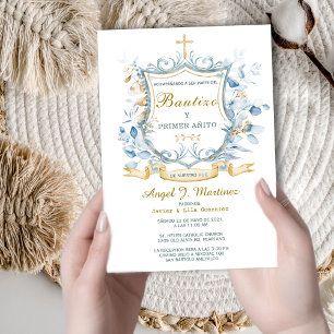 Invitación de Bautizo Y Primer Añito Kaart