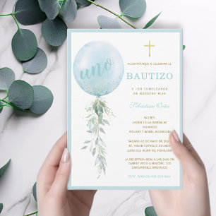 Invitación de Bautizo Y Primer Añito Uitnodiging