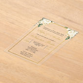 invitación de boda acrílico acryl uitnodigingen (Laagn)