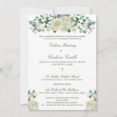 Invitación de Boda Catolica Formal Wedding Kaart (Voorkant)