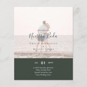 Invitación de Boda con Superposición de Fotos Flyer