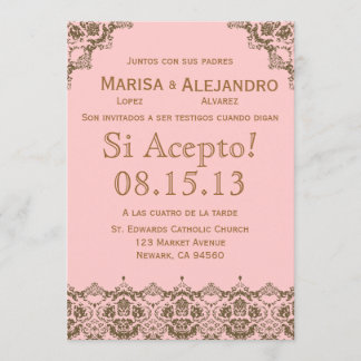 Invitacion de Boda en español / Faire-part de mari