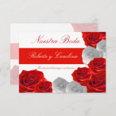 Invitación de Boda Kaart (Voorkant / Achterkant)