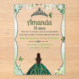 INVITACION DE BODA / QUINCEAÑERA EN ACRILICO DE 5X ACRYL UITNODIGINGEN