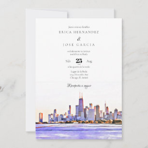 Invitación de Boda Skyline Invitation