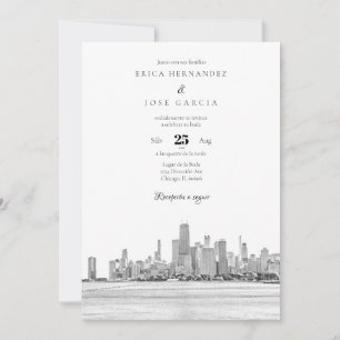 Invitación de Boda Skyline Invitation