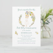 Invitación de Comunión ESMERALDA Kaart (Staand voorkant)