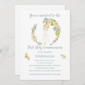 Invitación de Comunión ESMERALDA Kaart (Voorkant / Achterkant)