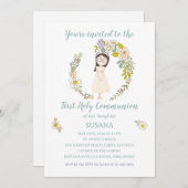 Invitación de Comunión SUSANA Kaart (Voorkant / Achterkant)