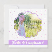 Invitación de Cumpleaños 5.25" x 5.25" Kaart (Voorkant)