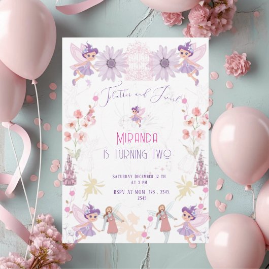 Invitación de cumpleaños de hadas Invitation