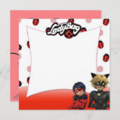 Invitación de Cumpleaños Kaart (Voorkant / Achterkant)