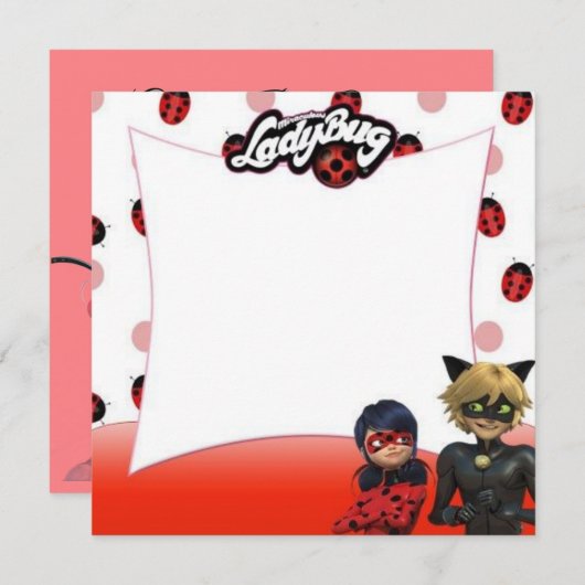 Invitación de Cumpleaños  Kaart (Voorkant / Achterkant)