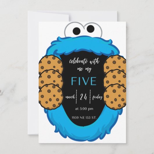 Invitación de cumpleaños kaart (Voorkant)