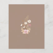 Invitación de Flores Silvestres para Bautizo (Achterkant)