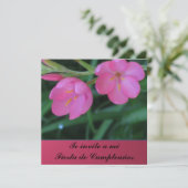 Invitación - De invito a mi Fiesta de Cumpleaños Kaart (Staand voorkant)