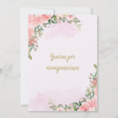 Invitación elegante para bautismo kaart (Achterkant)