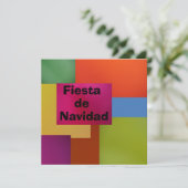 Invitación - Fiesta de Navidad Kaart (Staand voorkant)