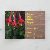 Invitación - Fiesta - Flores DE Fucsias (Binnen)