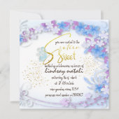 Invitación Invitation de cumpleaños dieciséis per (Devant)