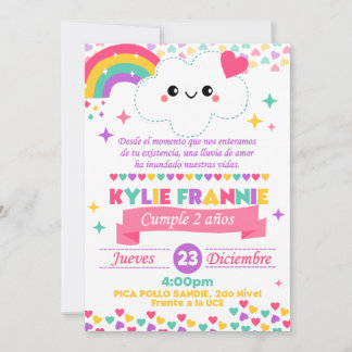 Invitación lluvia de amor kaart