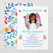 Invitación LUCY Primera Comunión Kaart (Voorkant / Achterkant)
