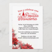 Invitación Mexican Posada Navideña Spaans Kaart (Voorkant / Achterkant)